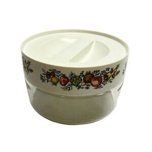 Vintage Pyrex Spice of Life Glass Storage Container Canister USA